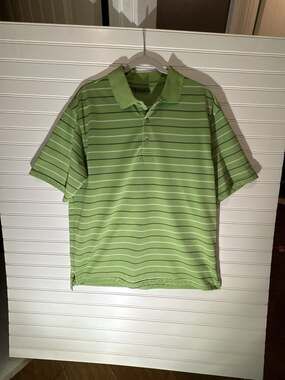 Pro Tour Performance Golf Striped Polo Shirt